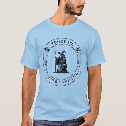 サマー2026キャンプシャツ - フロントロゴ Tシャツ (正面)