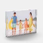 サマー20XXファミリーバケーションモダンシンプル フォトブロック (左)