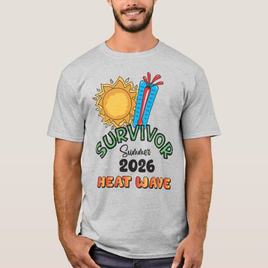 サマー26ヒートウェーブ メンズTシャツ Tシャツ (正面)