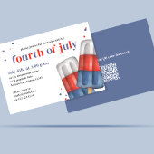 サマー7月4日ポプシクルカスタムズ 招待状