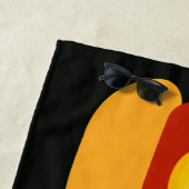 サマー·おもしろいホット·ドッグ ビーチタオル (インサイチュ)