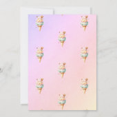 サマー アイスクリーム オー ベイビー ベイビー シャワー 招待状 (裏面)