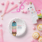 サマー アイスクリーム モダン ブライダル シャワー ペーパーボウル (パーティー)