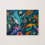 サマー アニマルズ ビーチ パズル ギフト (横)