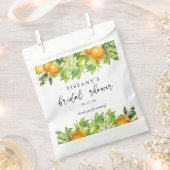 サマー オレンジ レモン シトラス ブライダル シャワー ありがとう フェイバーバッグ (クリップ留めされた状態)