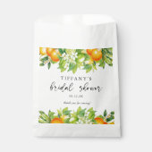 サマー オレンジ レモン シトラス ブライダル シャワー ありがとう フェイバーバッグ (正面)