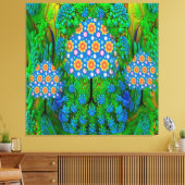 サマー ガーデン キャンバスプリント (インサイチュ (リビング))