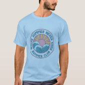 サマー クラブ サンズ ビーチ ウェーブ レトロ Tシャツ (正面)