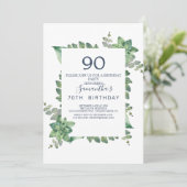 サマー グリーンダイヤモンドリース 90歳の誕生日 招待状 (スタンド正面)