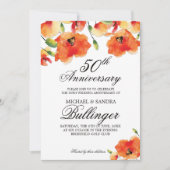 サマー ゴールデン ポピー アニバーサリー 招待状 (正面)