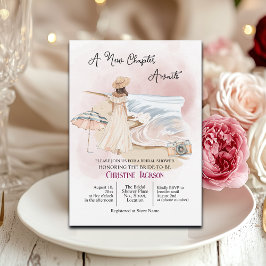 サマー シック '新しい章が待っている' ブライダル シャワー 招待状