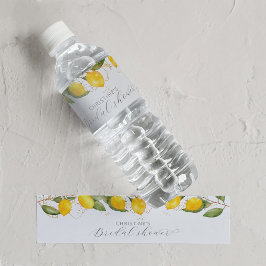 サマー シトラス レモン ブライダル シャワー ペットボトルラベル