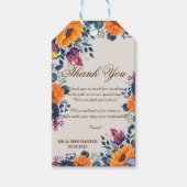 サマー スタイル フラワーの感謝を贈るタグ ギフトタグ (正面)
