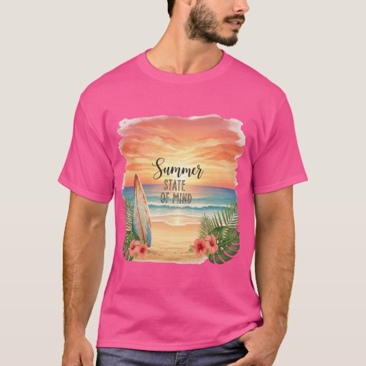サマー・ステート・オブ・マインド・サンセット Tシャツ (正面)