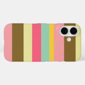 サマー ストライプ カラー パレット デザイン Case-Mate iPhoneケース (裏面 (横))