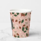 サマー ストロベリーズ ブライダル シャワー オーダーメイド 紙コップ (裏面)