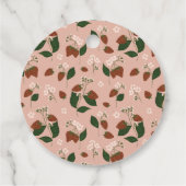 サマー ストロベリー ブライダル シャワー フェイバータグ (裏面)