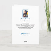 サマー スノーマン - CHOCの子供たちの芸術 サンキューカード (裏面)