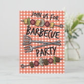 サマー タイム BBQ パーティー ご招待 招待状 (スタンド正面)