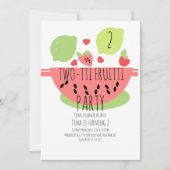 サマー トゥッティ フルッティ トロピカル サラダ フルーツ 招待状 (正面)