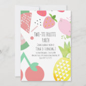 サマー・トゥッティ・フルッティ・トロピカル・巨大フルーツ 招待状 (正面)