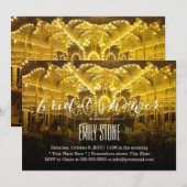 サマー ナイト メリーゴーランド ブライダル シャワー 招待状 (正面/裏面)