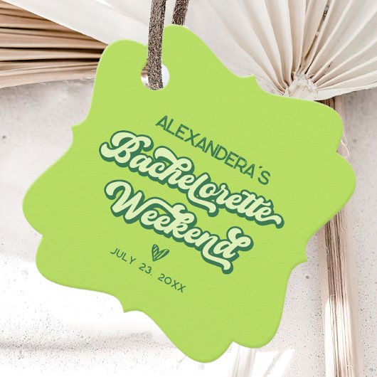 サマー ネオン プール パーティー ブライズメイド パーティー フェイバータグ