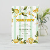 サマー バースデー パーティーの招待状 招待状 (スタンド正面)