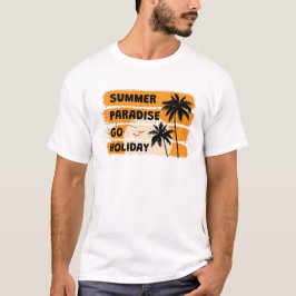 サマー パラダイス ゴー ホリデー Tシャツ