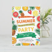 サマー・パーティーのご案内　夏のプール・パーティー 招待状 (スタンド正面)