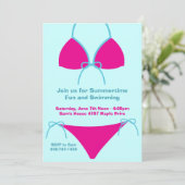 サマー パーティーの招待状 招待状 (スタンド正面)