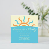サマー パーティーの招待状 招待状 (スタンド正面)