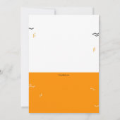 サマー パーティー トレンディー インビテーション (裏面)