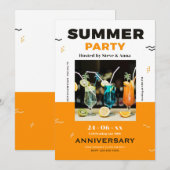 サマー パーティー トレンディー インビテーション (正面/裏面)