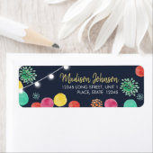 サマー パーティー ランタン 招待状 ラベル (インサイチュ)