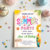 サマー パーティー 招待状