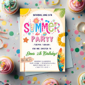 サマー パーティー 招待状