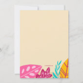 サマー パーティー 招待状 (裏面)