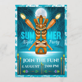 サマー・パーティー - 裏側を参照 招待状
