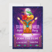 サマー パーティー - 裏側を参照 招待状 (裏面)