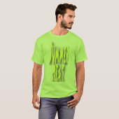 サマー ヒート メンズ ライム Tシャツ (正面フル)