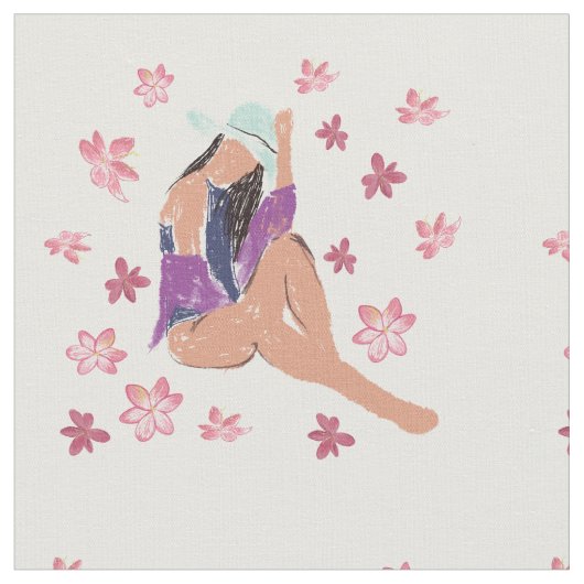 サマー、ビーチレディ ファブリック (クローズアップ)