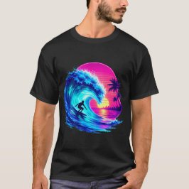 サマー ビーチ ウォーターカラー PNG 鮮やかなトロピカル オーシャン Tシャツ