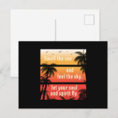 サマー ビーチ バケーション サーフ クール シー サン おもしろ ギフト ポストカード (正面/裏面)