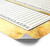 サマー・ビーチ・パーペチュアル・バースデイ・カレンダー ポスター (角)