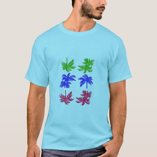 "サマー ビーチ" メンズTシャツ Tシャツ (正面)