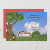 サマー ピクニック ご招待 招待状 (正面/裏面)