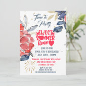 サマー ピクニック バーベキュー パーティー ご招待 招待状 (スタンド正面)