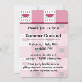 サマー ピクニック パーティー 招待状 (正面)