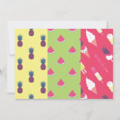 サマー ファン ファミリー リユニオン 招待状 (裏面)